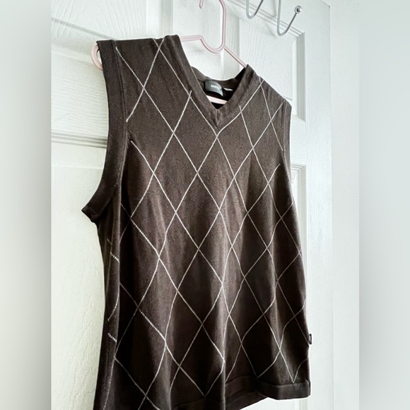 MEXX Brown Argyle Vest - Picture 2 of 3